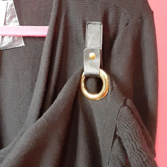 Plus Size Ruffled Convertible Cardigan Sweater - Picture 4 of 6